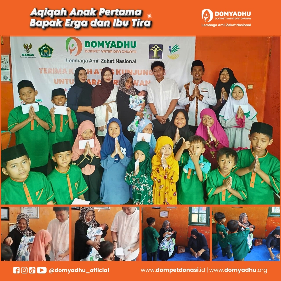 Doa dan Kepedulian Mengalir di Aqiqah Anak Pertama Bapak Erga dan Anak Asuh Asrama Meruyung