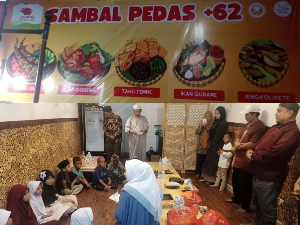Doa Bersama dan Santunan Pembukaan Rumah Makan Sambal Pedas +62