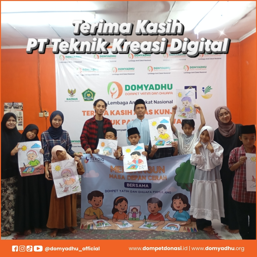 PT Teknik Kreasi Digital Gelar Bakti Sosial Bersama Anak Asuh DOMYADHU di Asrama Pamulang