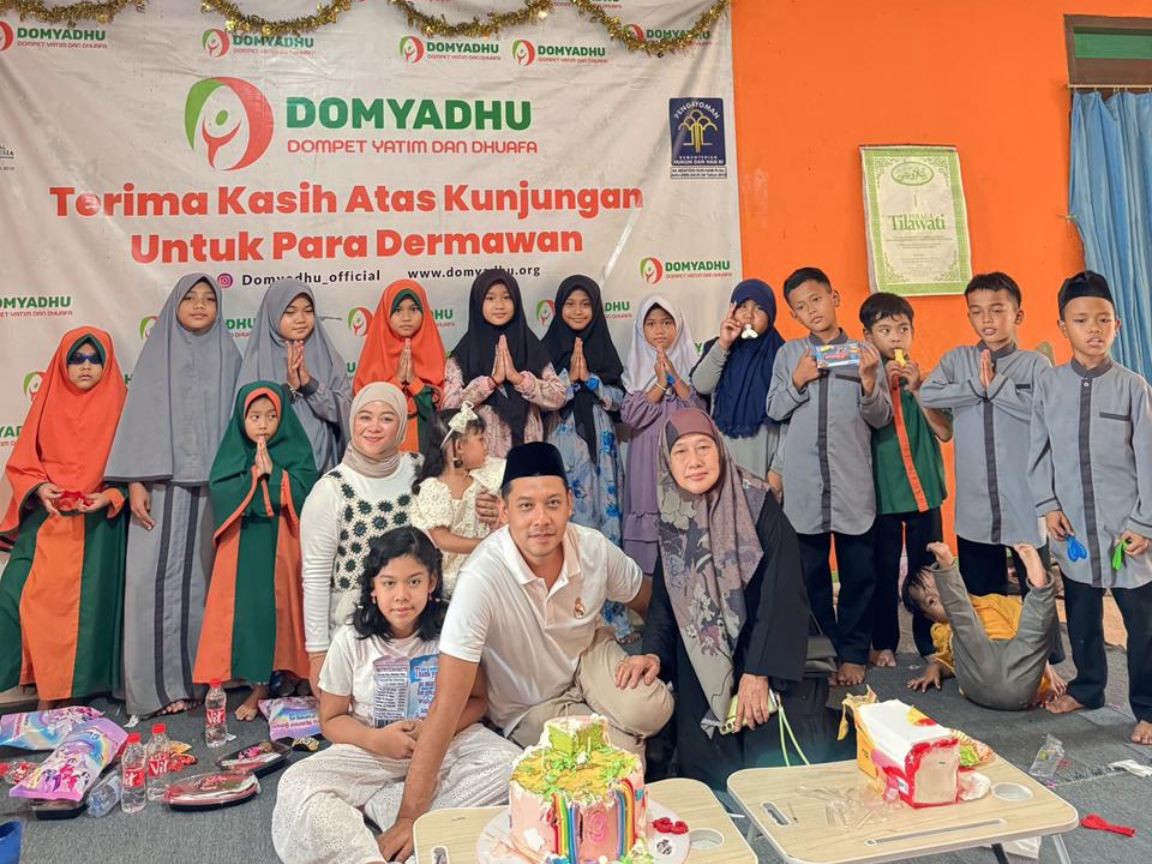 Merayakan Milad dengan Kebahagiaan! Ibu Sri Lestari Gelar Tasyakuran Bersama Anak Yatim