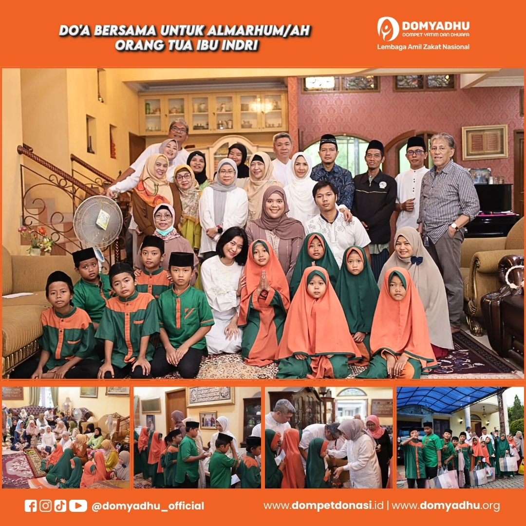 Doa Bersama untuk Almarhum/ah Orang Tua Ibu Indri Bersama Anak Asuh Asrama Ratna Domyadhu
