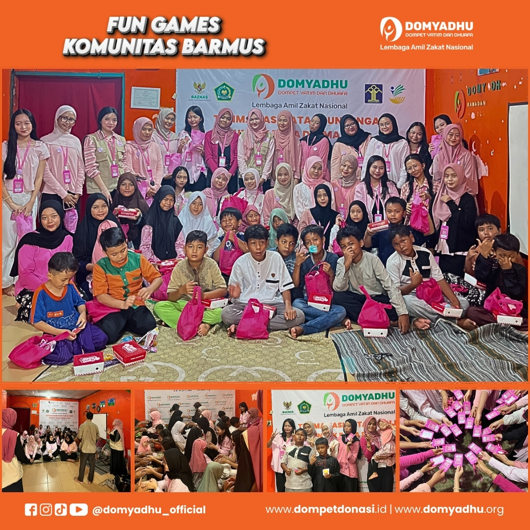 Fun Games Penuh Keceriaan Bersama Komunitas BARMUS di Asrama Domyadhu Jombang