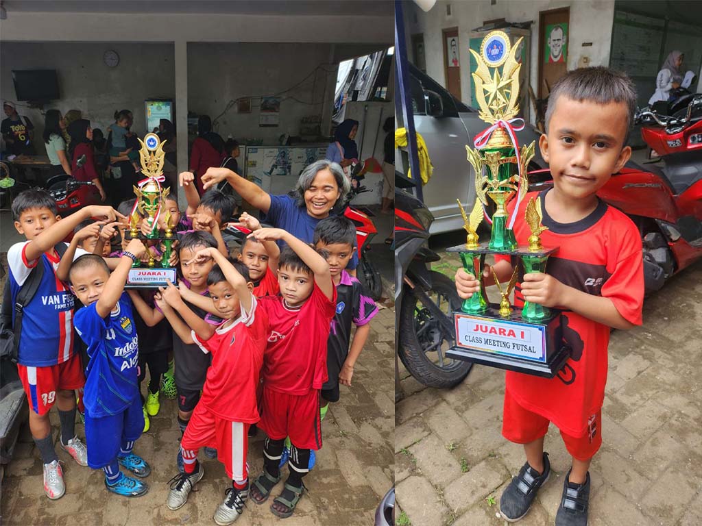 Ahmad Husein Raih Juara 1 Lomba Futsal pada Classmeeting SDN Jatimurni 2