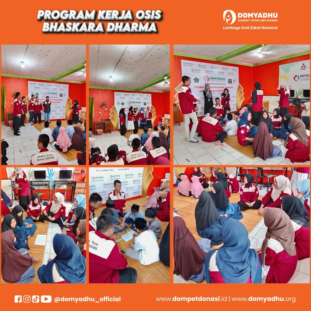 Program Kerja OSIS Bhaskara Dharma Hadirkan Keceriaan Anak Yatim di Asrama Pondok Gede