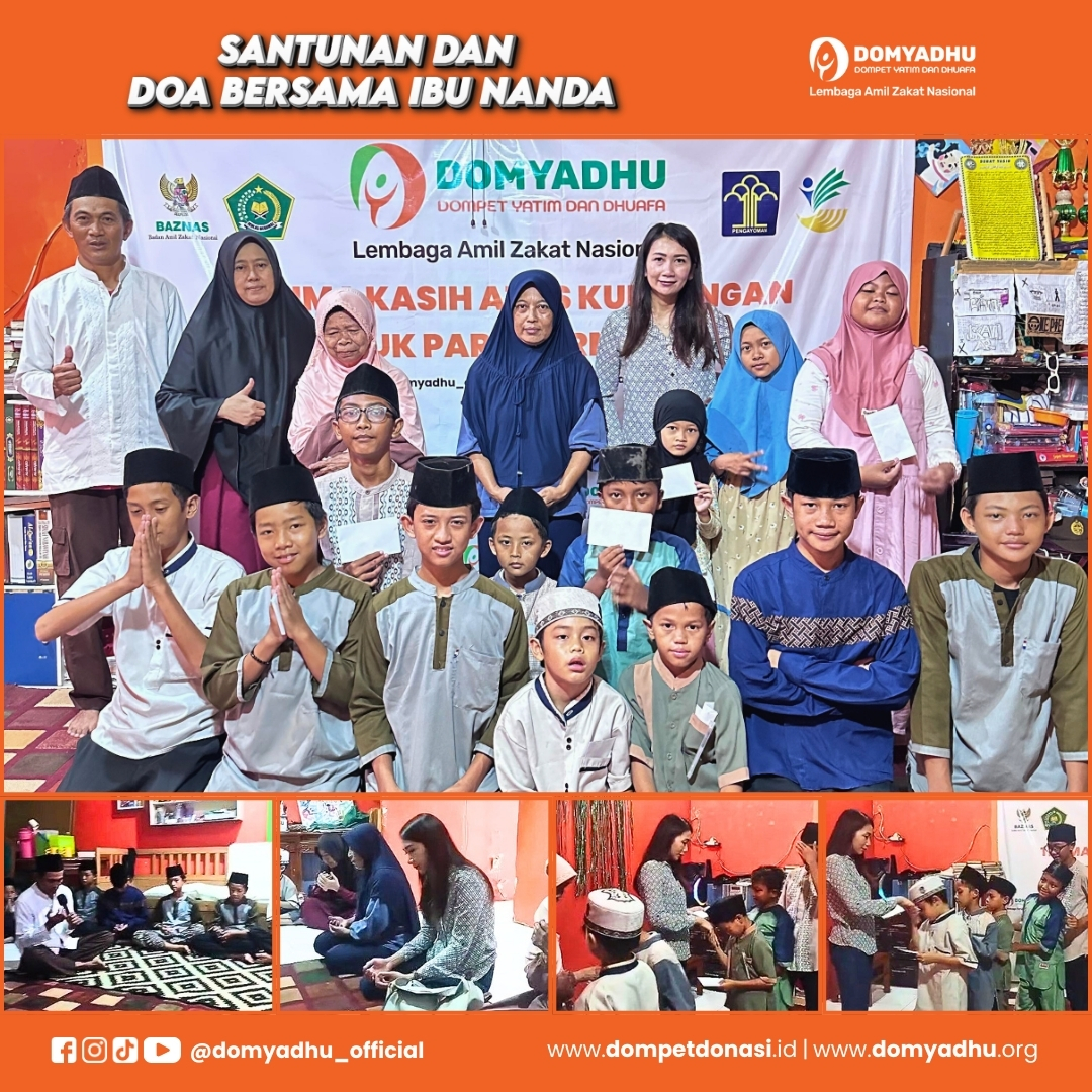 Santunan dan Doa Bersama Ibu Nanda dengan Anak Asrama Domyadhu Cilandak