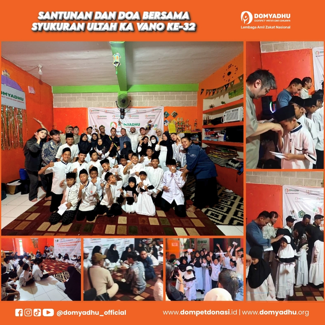Doa Bersama dan Santunan Warnai Syukuran Ulang Tahun ke 32 Ka Vano di Asrama Domyadhu Cilandak
