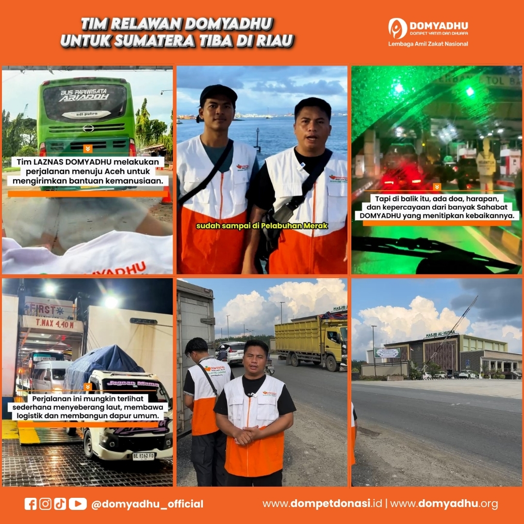 Tim Relawan Kemanusiaan Domyadhu untuk Sumatera Tiba di Riau