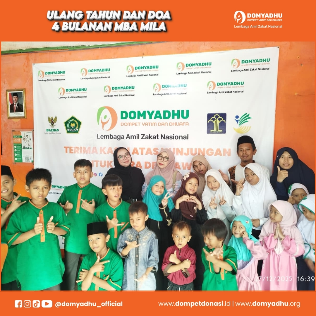 Ulang Tahun dan Doa 4 Bulanan Mba Mila di Asrama Domyadhu Meruyung