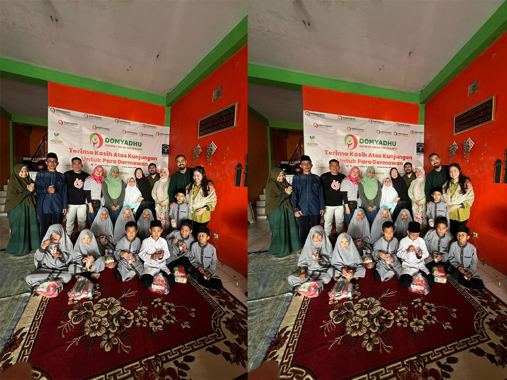 Santunan dan Doa bersama Yatim Dhuafa di Asrama Domyadhu Ratna